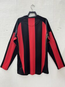 Maillot Milan AC Domicile Manche Longue Retro 1011 225x300