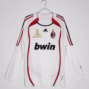 Maillot Milan AC Exterieur Manches Longues  Rétro 06/07