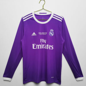 Maillot Real Madrid exterieur Manches longues Rétro 16/17