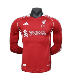 Maillot Liverpool FC Domicile Manches Longues 25/26 – Version Player