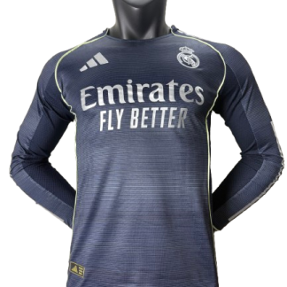 Maillot Real Madrid Extérieur Manche Longue 25/26 -Version Player