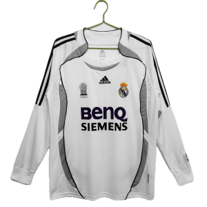 Real Madrid Maillot Retro Domicile Manche Longues 06/07