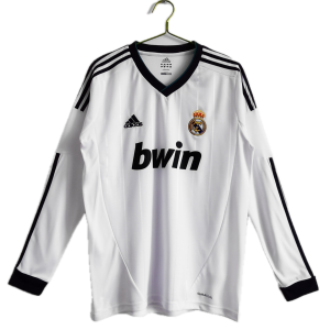 Real Madrid Maillot Retro Domicile Manche Longues 12/13