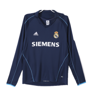 Real Madrid Maillot Retro Exterieur Manche Longues 05/06
