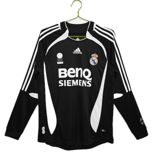 Real Madrid Maillot Retro Exterieur Manche Longues 06/07