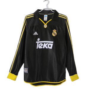 Real Madrid Maillot Retro Exterieur Manche Longues 99/01