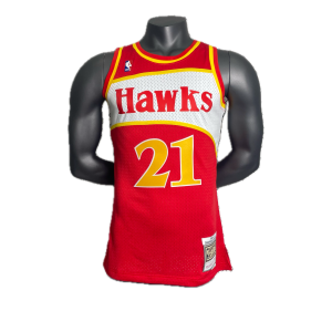 Atalanta Hawks Maillot Retro Nba Edition MitchellNess 85/86