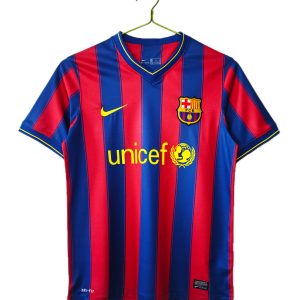 FC Barcelone Maillot Retro Domicile 09/10