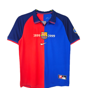FC Barcelone Maillot Retro Domicile 99/00