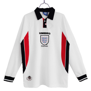Angleterre Maillot Retro Domicile Manche Longues 1998
