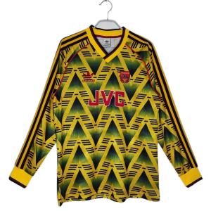 Arsenal FC Maillot Manches Longues Retro Exterieur 91/93