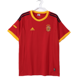 Espagne Maillot Retro Domicile 2002