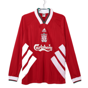 Liverpool FC Maillot Retro Manche Longues  Domicile 93/95