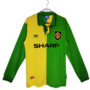 Manchester United Maillot Retro Manche Longues Third 92/94