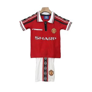 Manchester United Tenue Rétro Domicile 97/98 - Enfant
