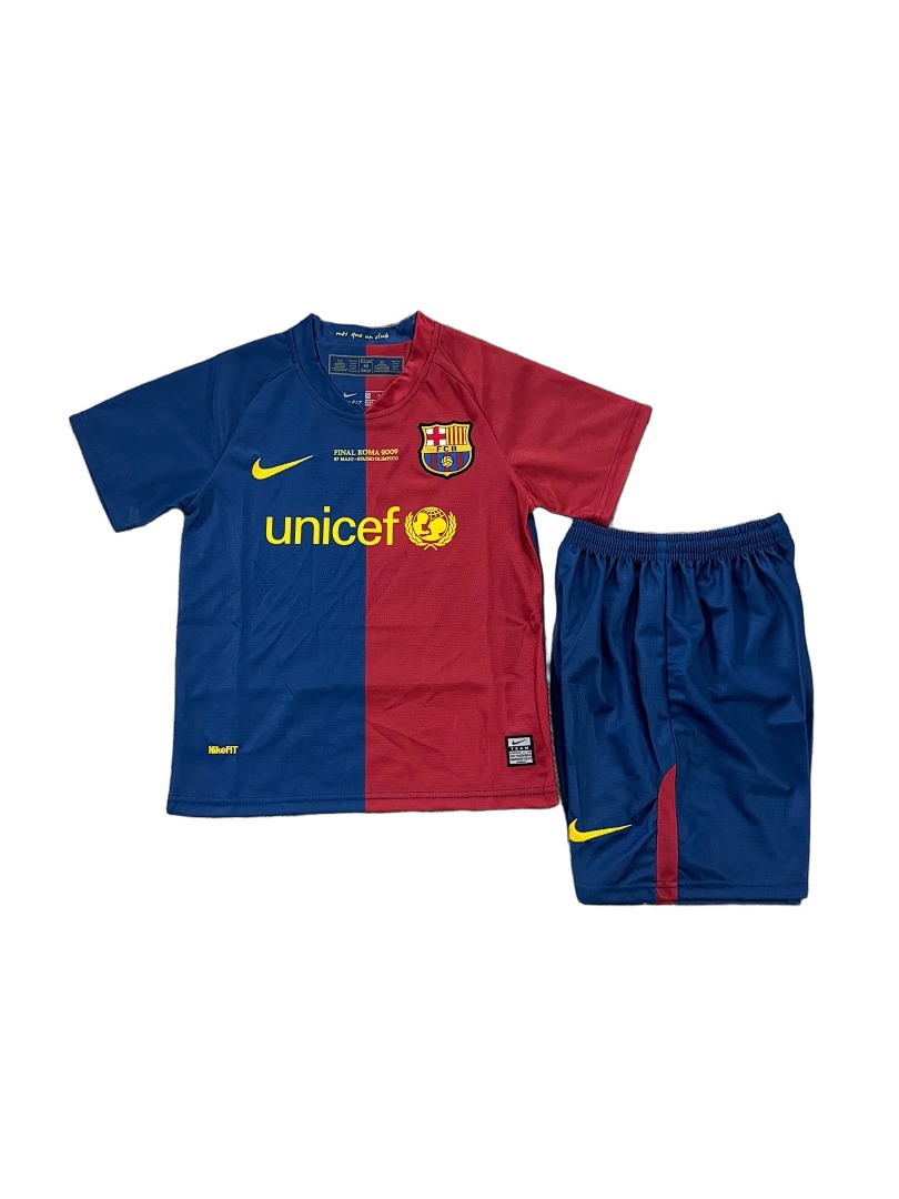 42601e97-9364-46d0-9146-bbcfc222d696_front_chosen_v1779754759.jpg FC Barcelone Tenue Rétro Domicile 08/09 - Enfant