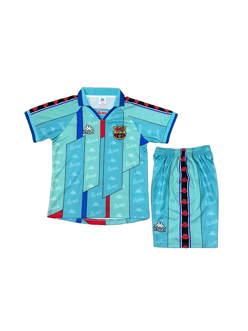 94fa803a-b09c-4c17-aca4-c73a51965467_front_chosen_v1779751247.jpg FC Barcelone Tenue Rétro Extérieur 96/97 - Enfant