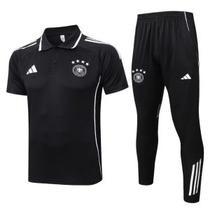 Allemagne Ensemble Polo Survêtement 25/26 - Noir