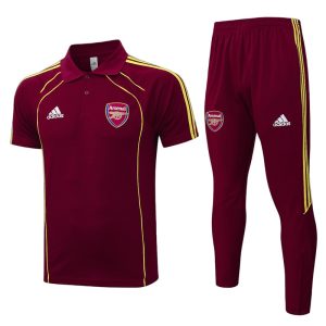 Arsenal Ensemble Polo Survêtement 25/26 - Bordeaux Rétro