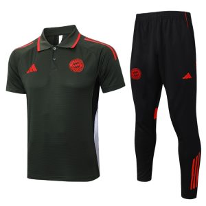 Bayern Munich Ensemble Polo Survêtement 25/26 - Vert Foncé