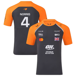 McLaren T-shirt Norris 4 Bleu-Orange 2026