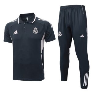 SURVETEMENTS REAL MADRID Real Madrid Ensemble Polo Survêtement 25/26 - Gris Foncé