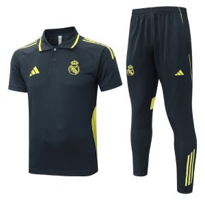 SURVETEMENTS REAL MADRID Real Madrid Ensemble Polo Survêtement 25/26 - Gris Foncé