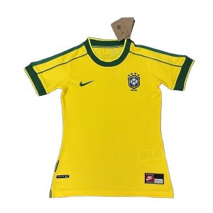 Brésil Tenue Femmes Rétro Domicile 97/98 - Version Femmes