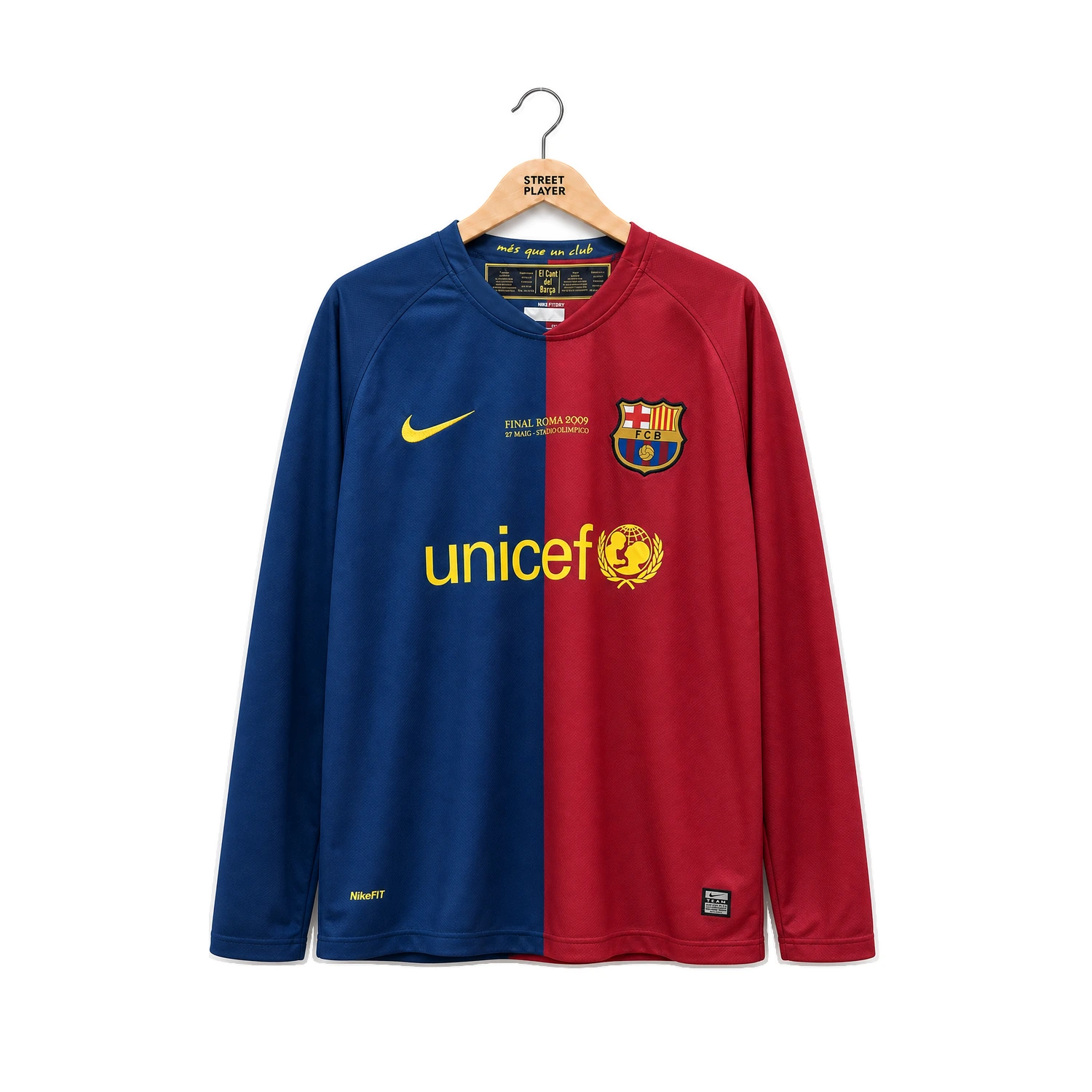 32951 maillot fc barcelone domicile manche longue retro 08 09 devant.webp