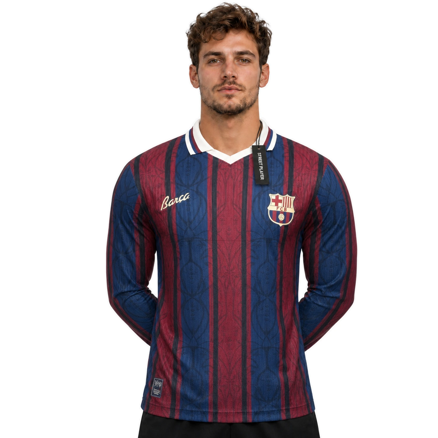 38789 maillot fc barcelone concept manche longue 25 26 version player devant.webp