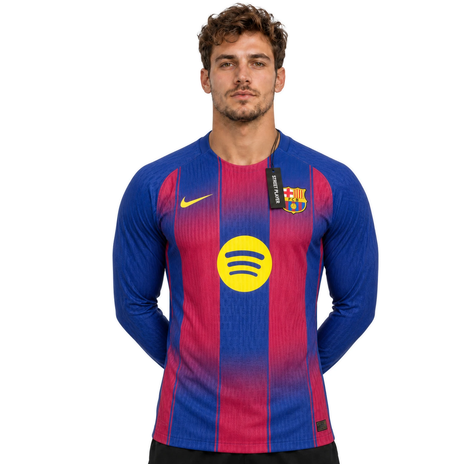 38829 maillot fc barcelone domicile manches longues 25 26 version player devant.webp