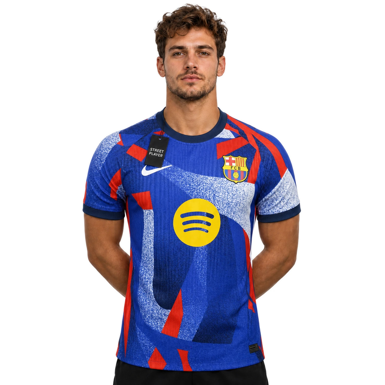 49604 fc barcelone maillot pre match 25 26 version player devant.webp