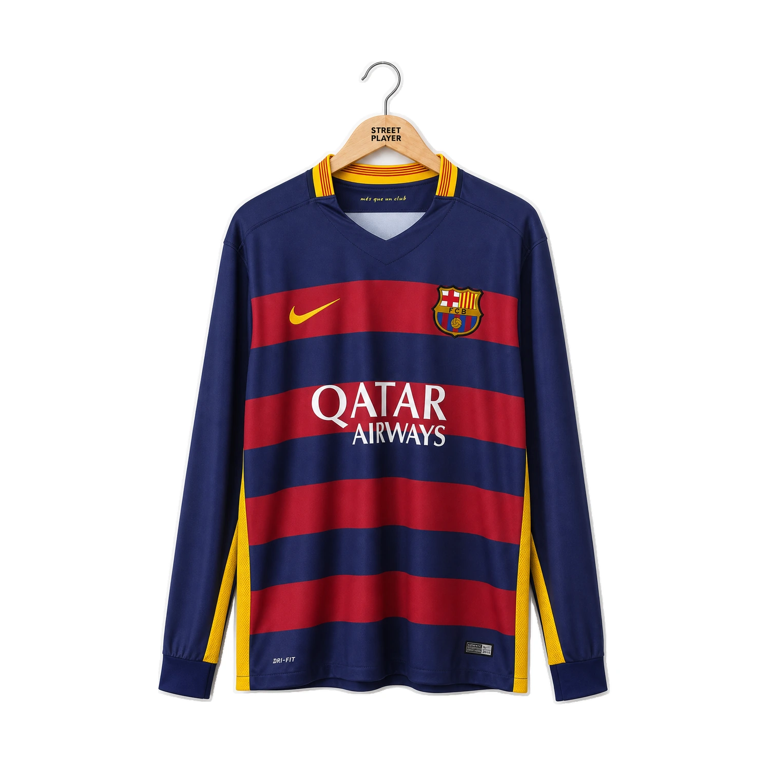 52071 fc barcelone maillot retro domicile manche longues 15 16 devant.webp